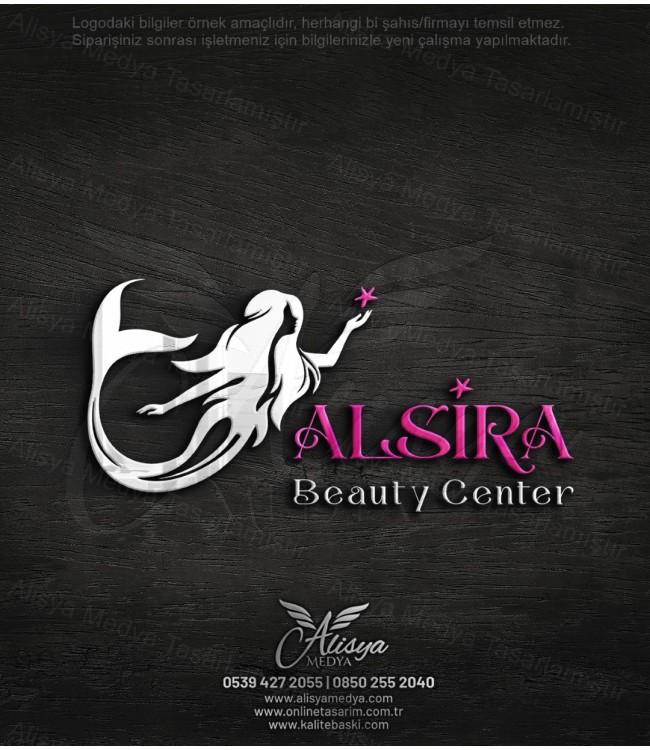 deniz kızı logo, güzellik logo tasarımları, güzellik merkezi logo, güzellik salonu logo, kuaför logo, estetik logo